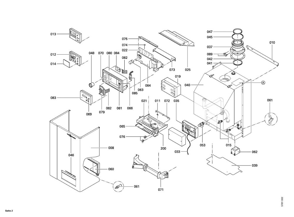 7159979 Vitodens 200 W WB2 44kW System Boiler Viessmann Direct