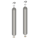 Connection set for outdoor unit - stainless steel flexi pipe